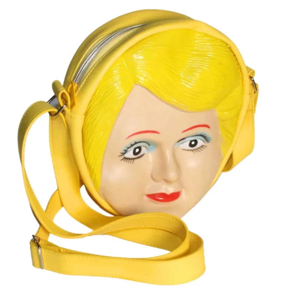 NEW Magic Society Original Blow Up Doll Icon Singer Face-Shaped Crossbody Bag